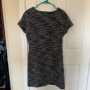 Banana Republic navy blue tweed dress